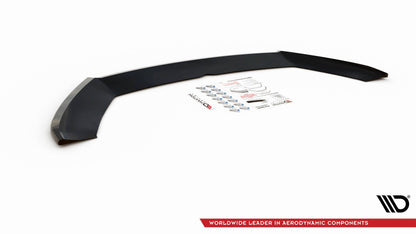 Front Ansatz V.4 für Seat Leon Cupra / FR Mk3 FL schwarz Hochglanz