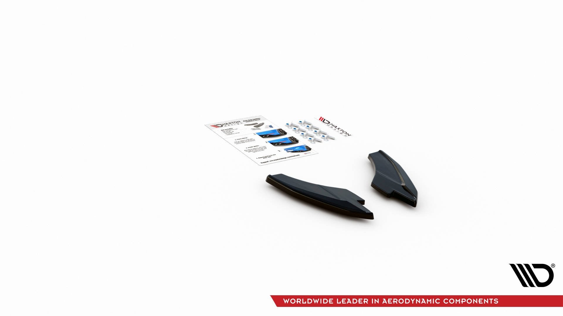 Heck Ansatz Flaps Diffusor V.2 für Audi S3 Sportback 8Y schwarz matt