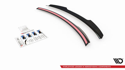 Spoiler CAP für Skoda Octavia Mk3 Facelift schwarz matt