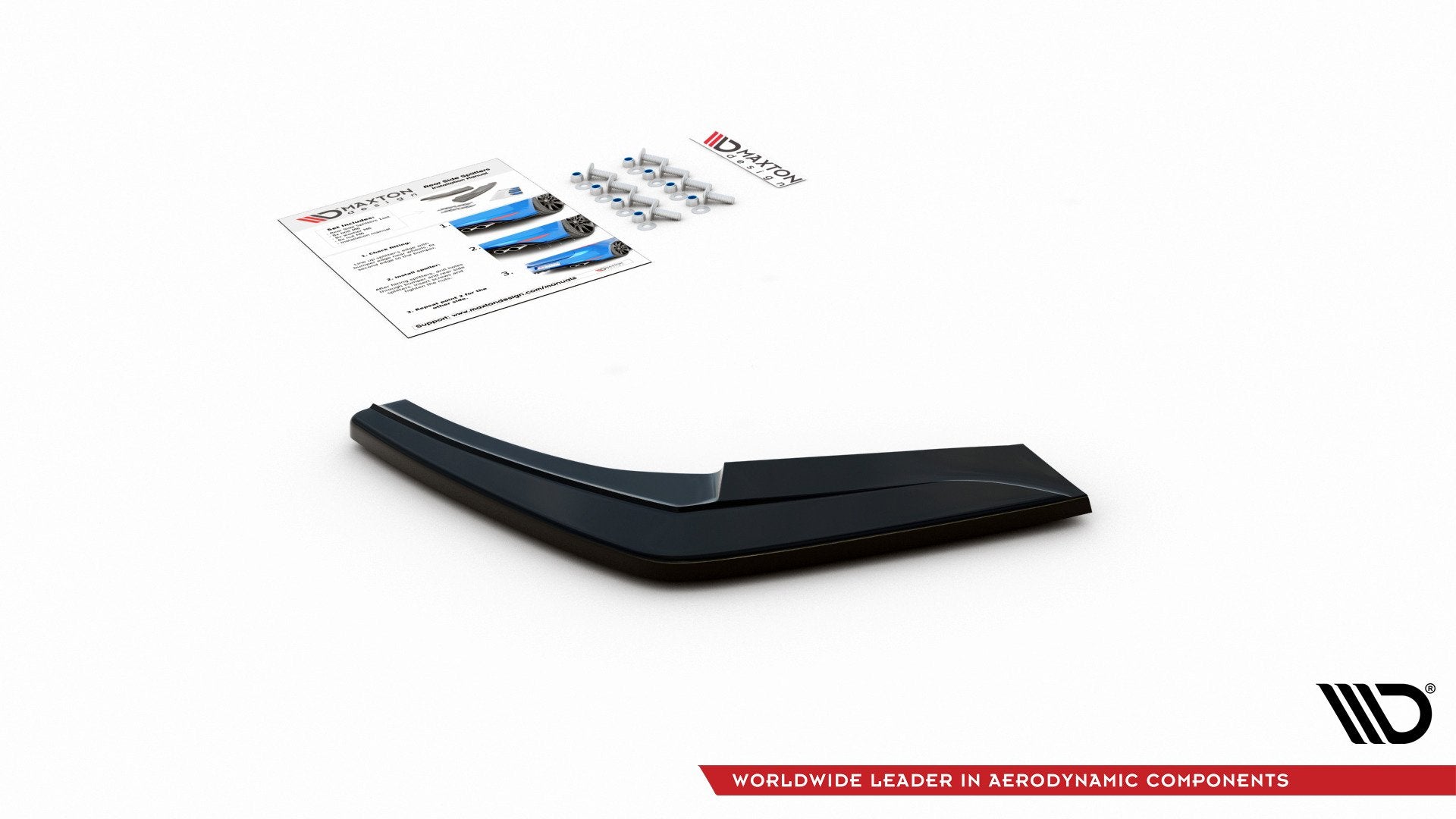 Heck Ansatz Flaps Diffusor für BMW 1er F20 Facelift M-power schwarz matt