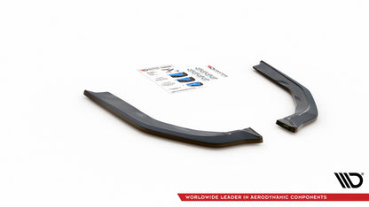 Heck Ansatz Flaps Diffusor V.2 für BMW M3 G80 schwarz Hochglanz