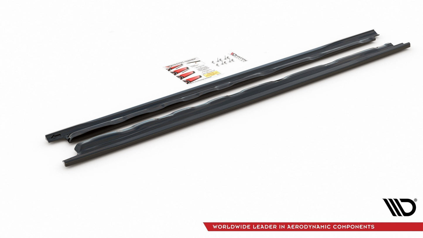 Seitenschweller Ansatz für V.1 für VW Golf 8 schwarz Hochglanz