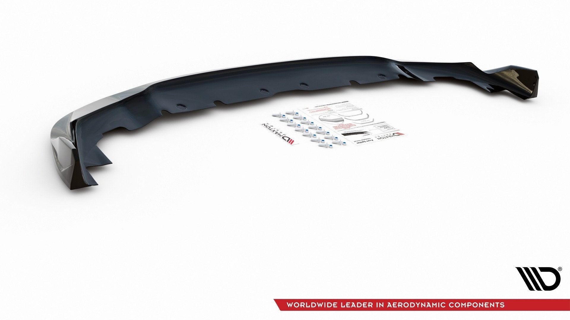 Front Ansatz V.5 für BMW 1er F40 M-Paket / M135i  schwarz Hochglanz