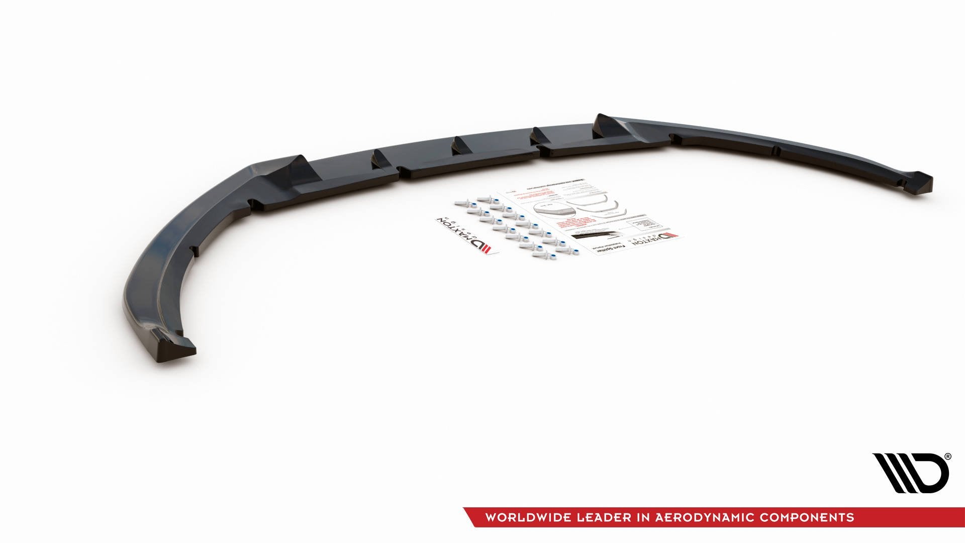 Front Ansatz V.4 für Ford Focus ST Mk3 Facelift schwarz Hochglanz