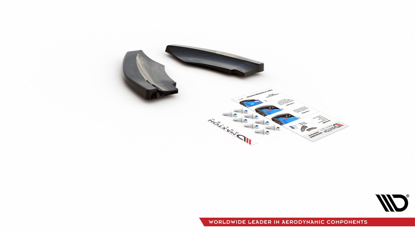 Heck Ansatz Flaps Diffusor für Mini Countryman Mk2 F60 JCW schwarz Hochglanz