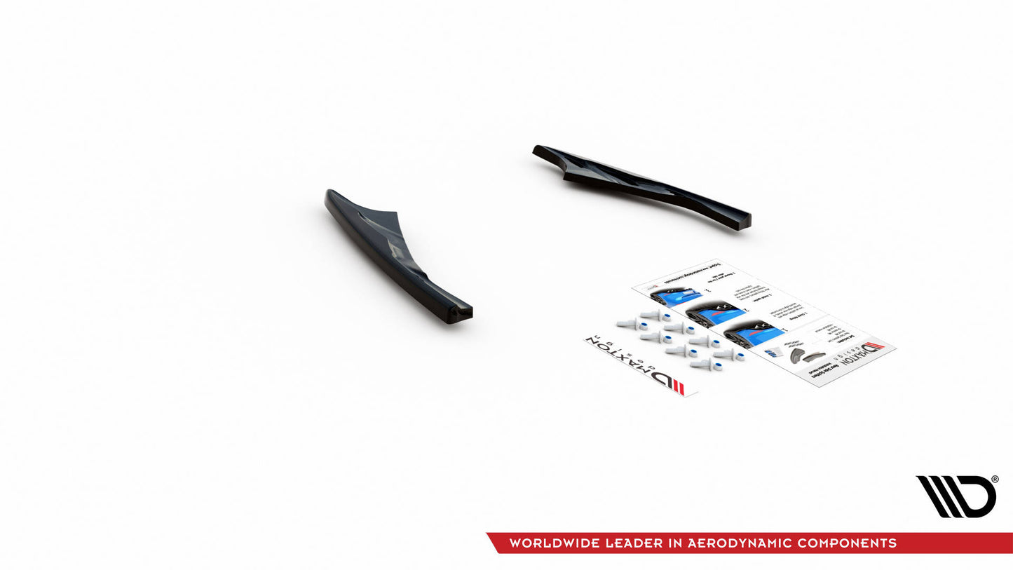 Heck Ansatz Flaps Diffusor für Audi SQ8 Mk1 Carbon Look