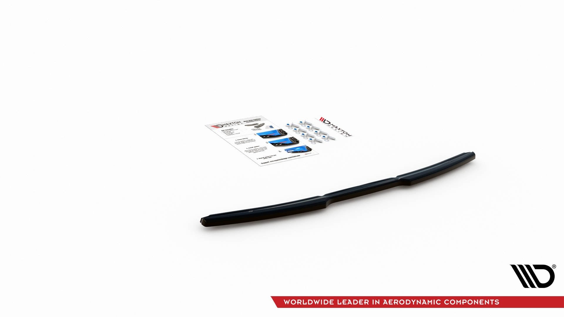 Mittlerer Diffusor Heck Ansatz für BMW 6er GT G32 M-Paket schwarz Hochglanz