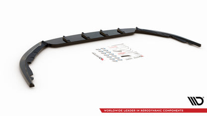 Front Ansatz V.1 für Toyota Avensis Mk3 Facelift schwarz Hochglanz