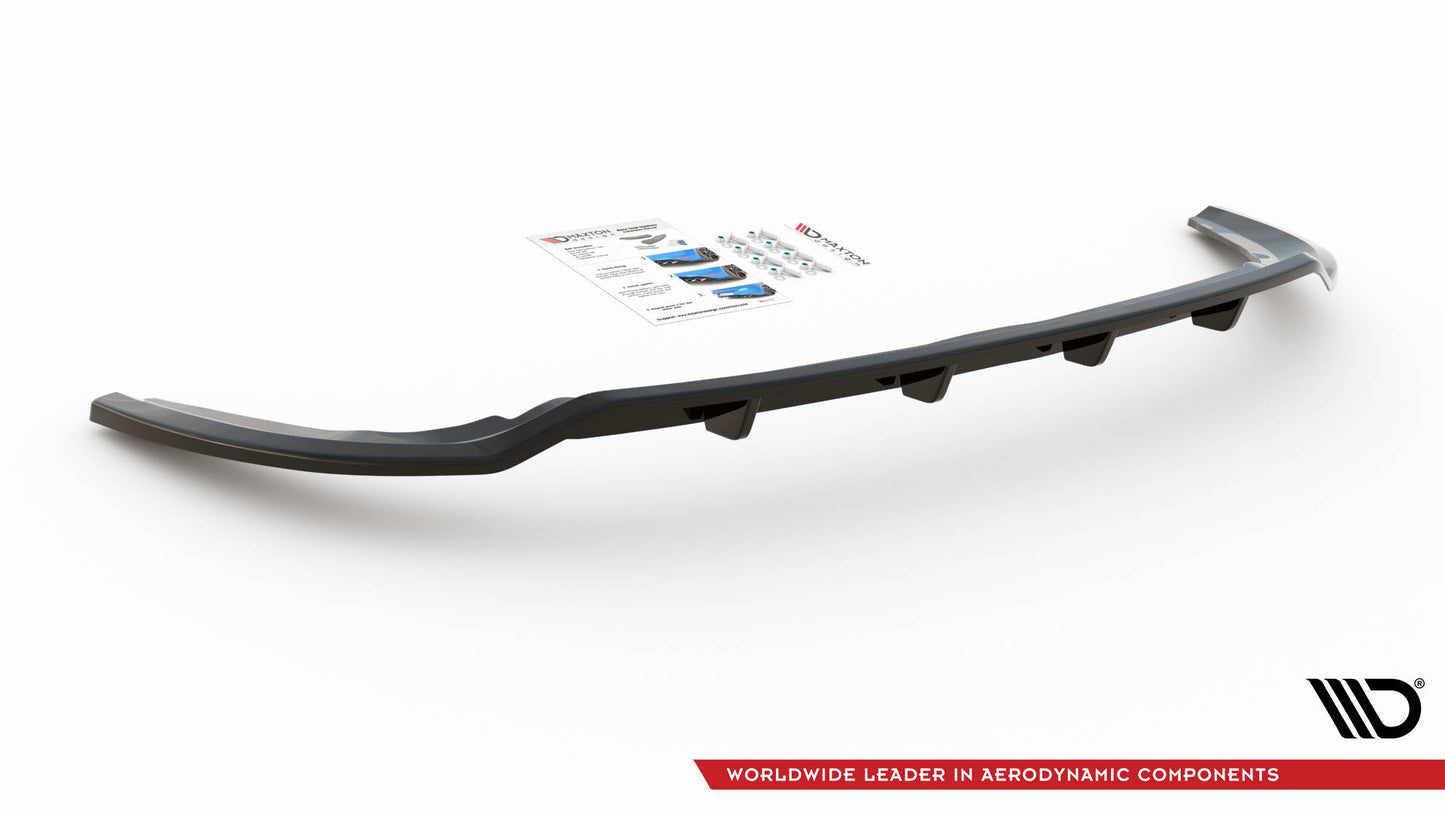 Mittlerer Diffusor Heck Ansatz DTM Look für Ford C-Max Mk2 schwarz Hochglanz