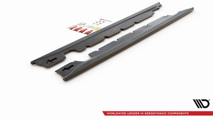 Seitenschweller Ansatz für Mini Cooper / One R50 Carbon Look