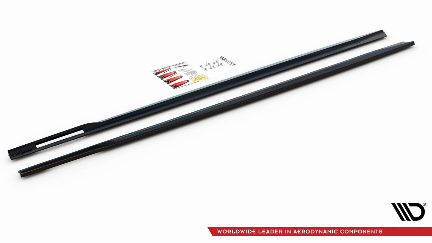 Seitenschweller Ansatz für V.1 für BMW 4er M-Paket G22 schwarz matt