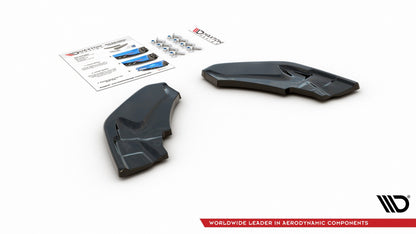 Heck Ansatz Flaps Diffusor für BMW X2 F39 M-Paket Carbon Look
