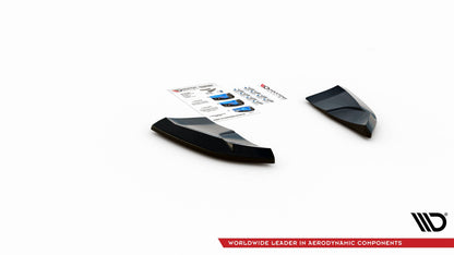 Heck Ansatz Flaps Diffusor für Audi SQ5 Mk1 (8R) Carbon Look