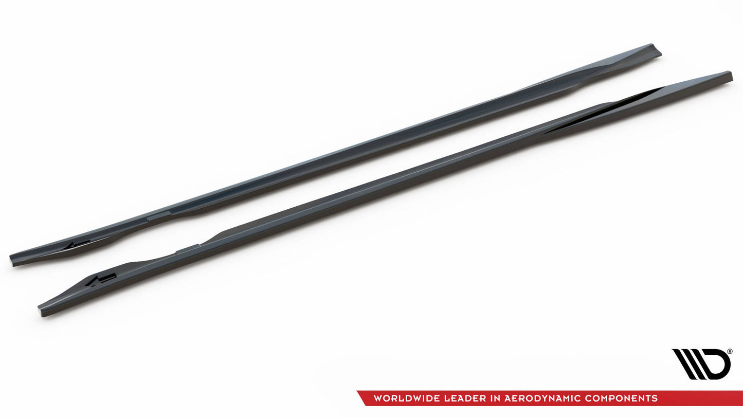 Seitenschweller Ansatz für V.1 für Audi e-Tron GT / RS GT Mk1 schwarz Hochglanz