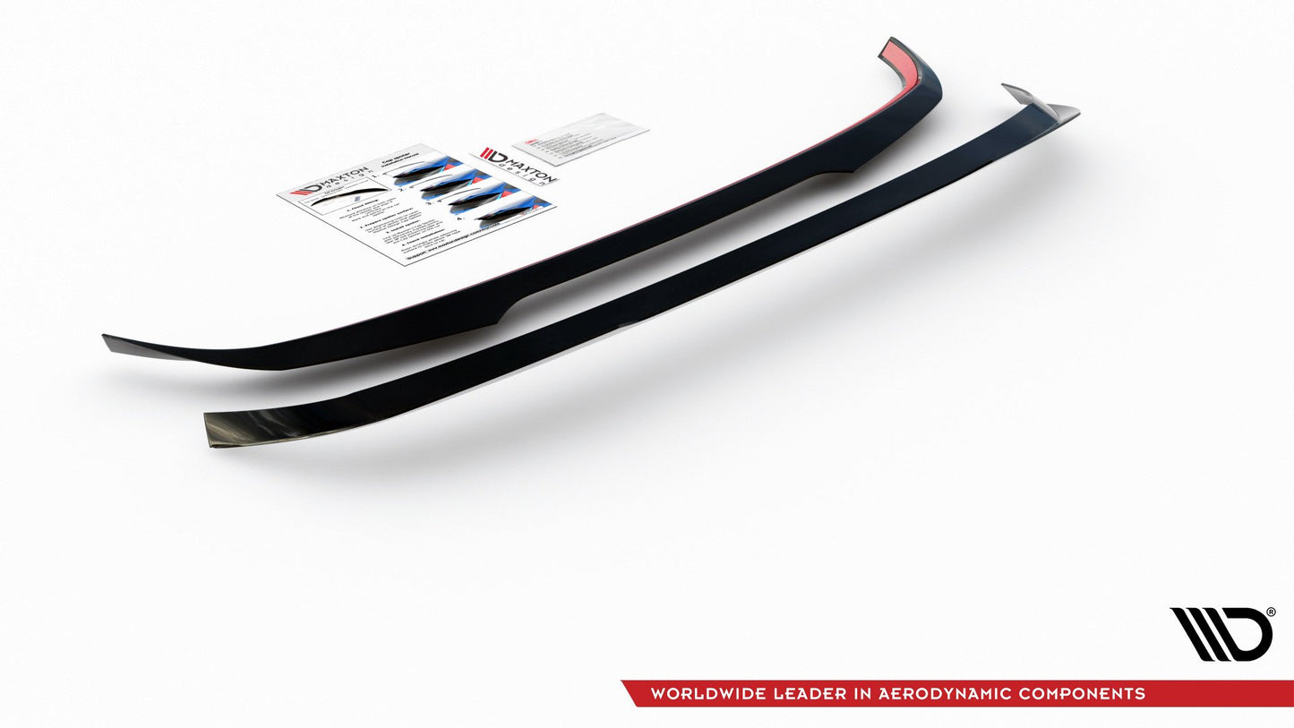 Spoiler CAP V.2 für VW Golf 8 schwarz Hochglanz