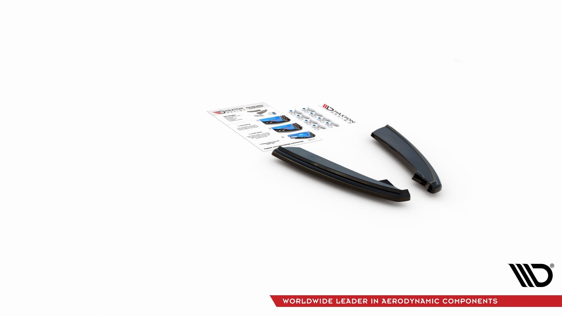 Heck Ansatz Flaps Diffusor für Lexus LC 500 schwarz matt