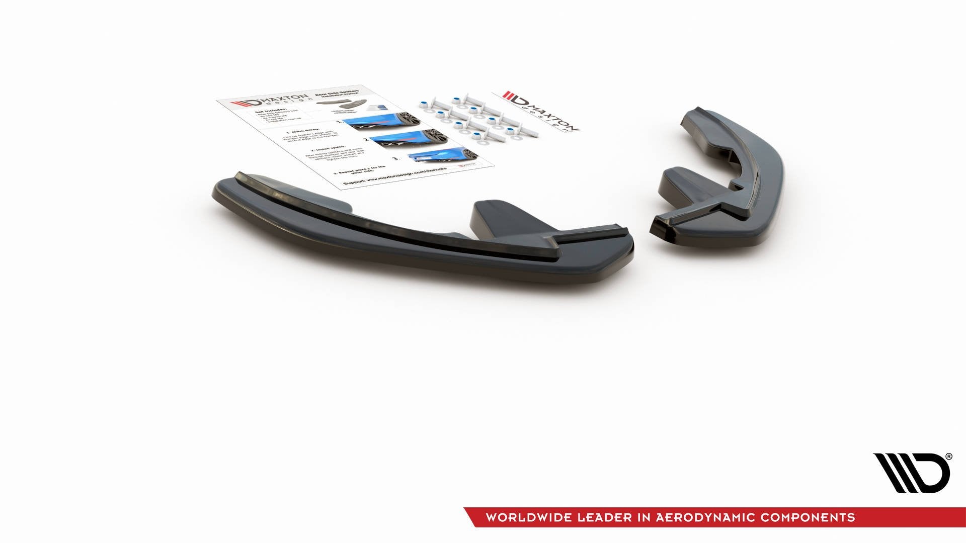 Heck Ansatz Flaps Diffusor für Renault Megane Mk.4 GT-Line schwarz matt