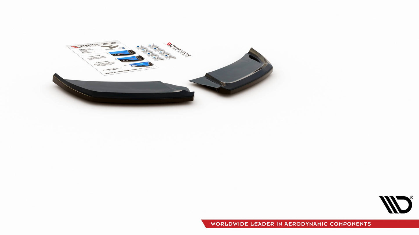 Heck Ansatz Flaps Diffusor für Audi A1 S-Line GB schwarz matt