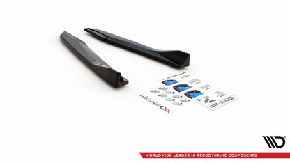 Heck Ansatz Flaps Diffusor V.3 für Seat Leon Cupra Mk3 FL Sportstourer schwarz matt