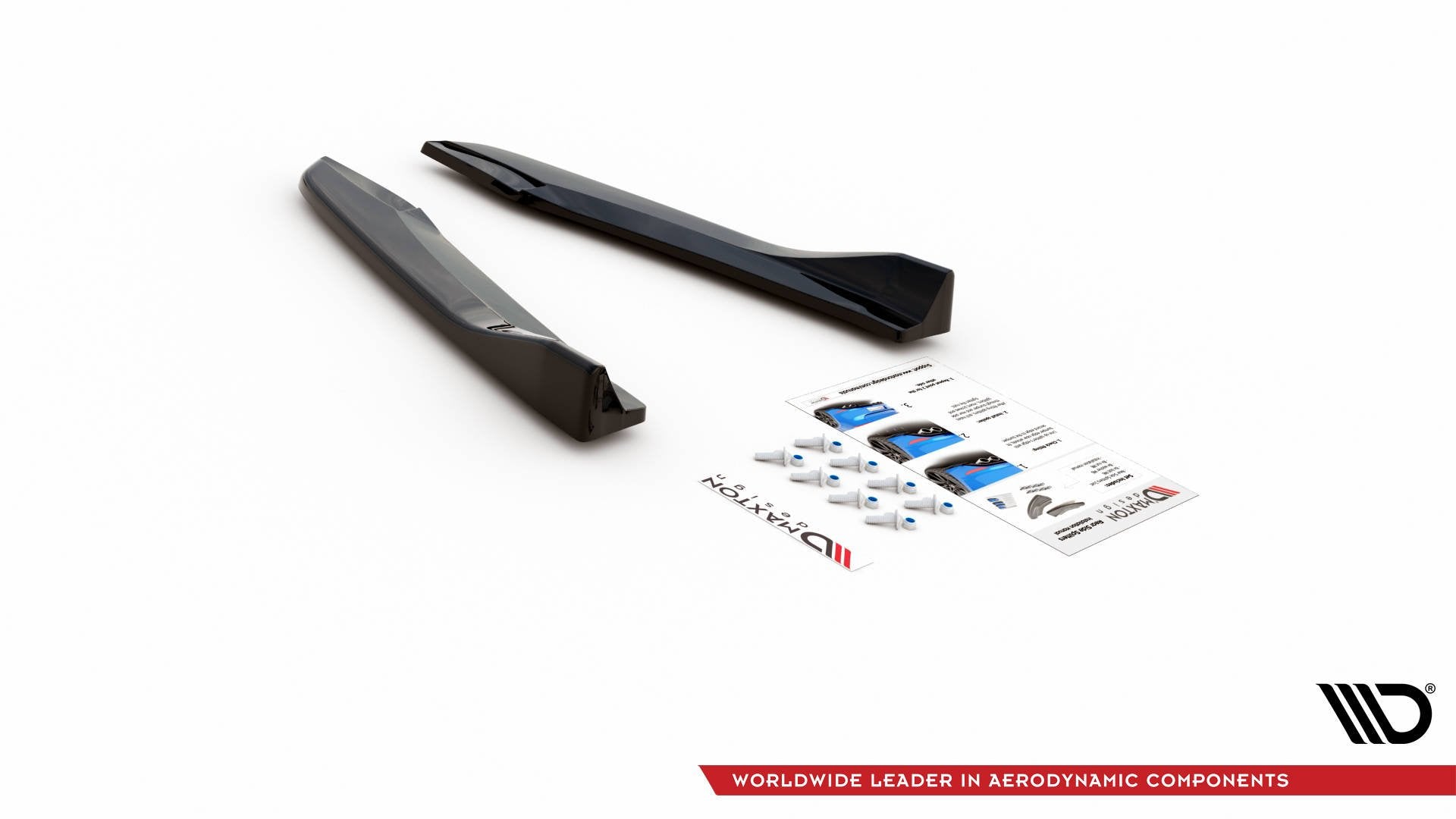 Heck Ansatz Flaps Diffusor V.3 für Seat Leon Cupra Mk3 FL Sportstourer schwarz Hochglanz
