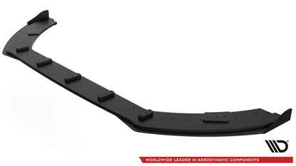 Robuste Racing Front Ansatz für passend für + Front Stoßstangen Racing Flaps passend für Ford Fiesta Mk8 ST / ST-Line schw...