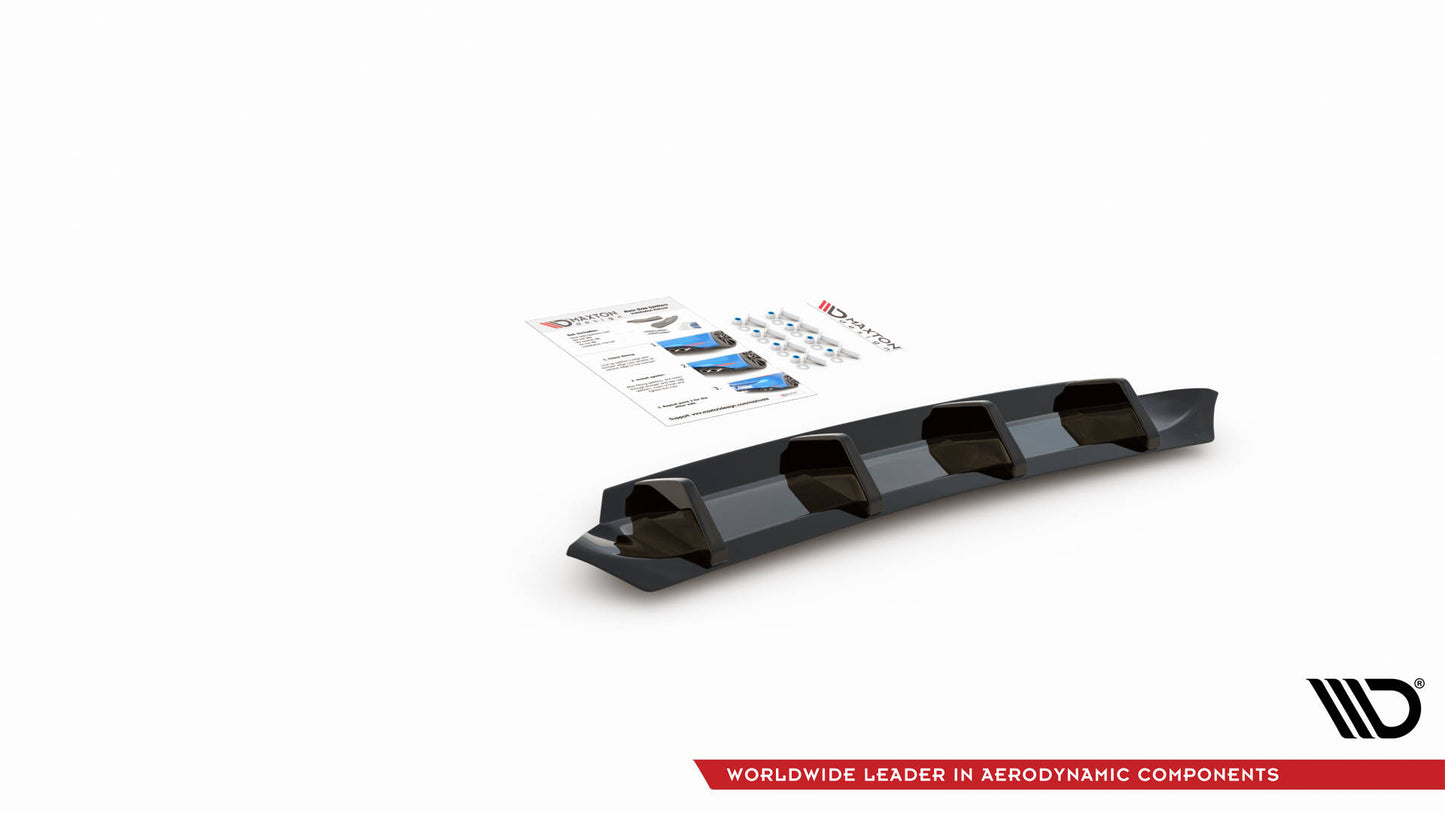 Diffusor Heck Ansatz für Volkswagen Passat B8 Facelift Carbon Look