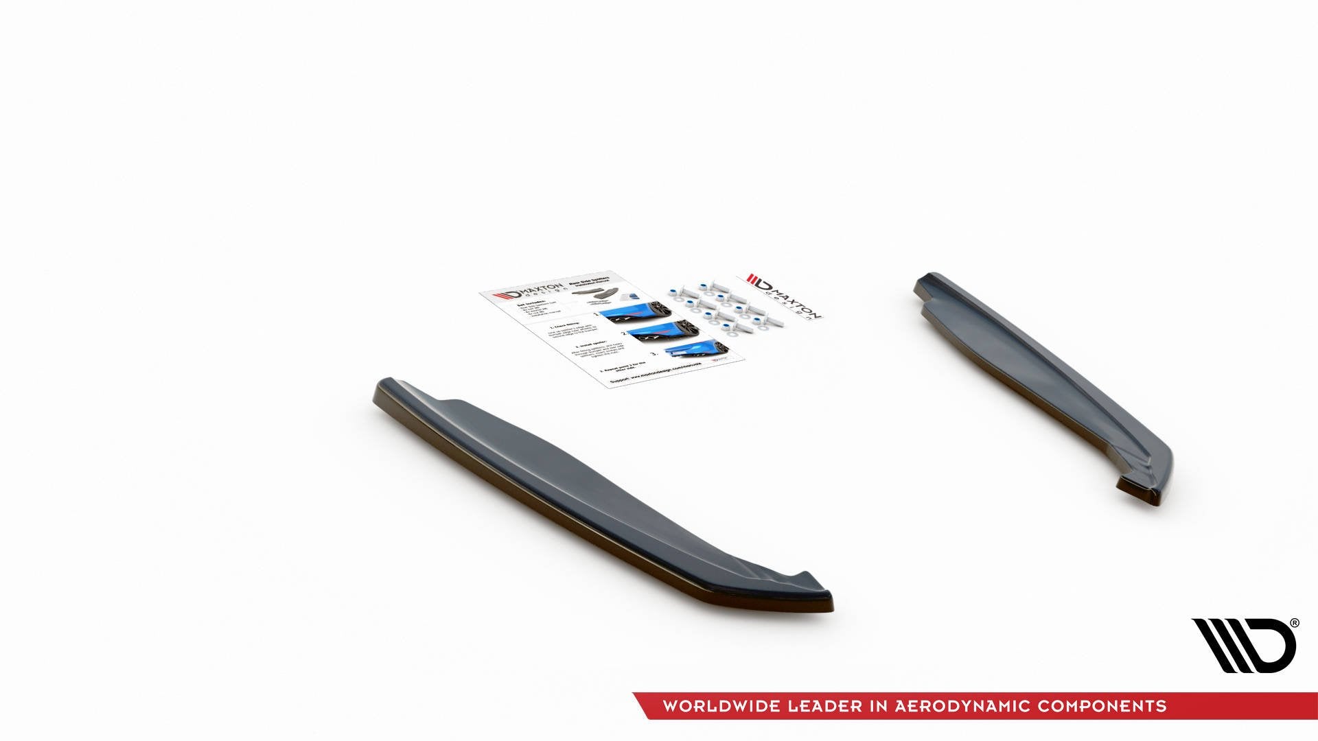 Heck Ansatz Flaps Diffusor V.2 für BMW M8 Gran Coupe F93 schwarz Hochglanz