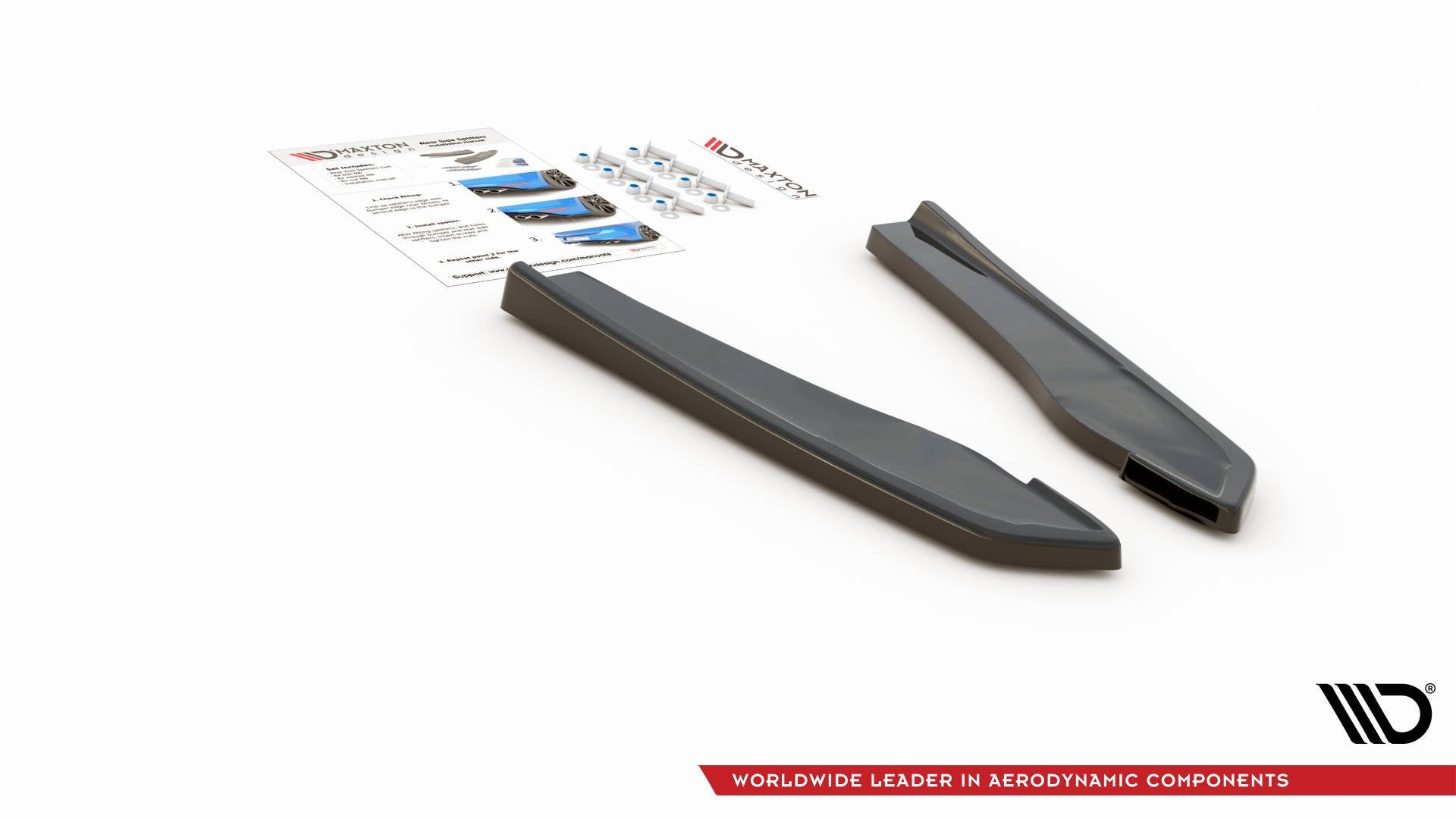 Heck Ansatz Flaps Diffusor für Audi RS5 F5 Facelift Carbon Look