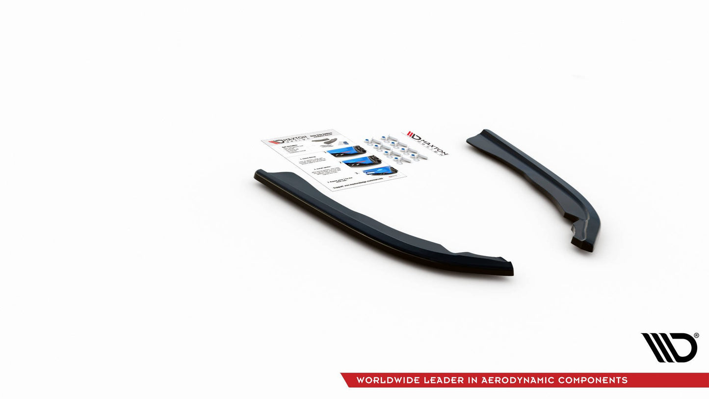 Heck Ansatz Flaps Diffusor V.1 für BMW 4er M-Paket G22 Carbon Look