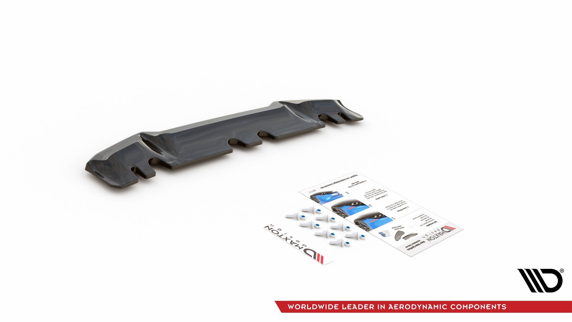 Mittlerer Diffusor Heck Ansatz für BMW M8  Gran Coupe F93 Carbon Look