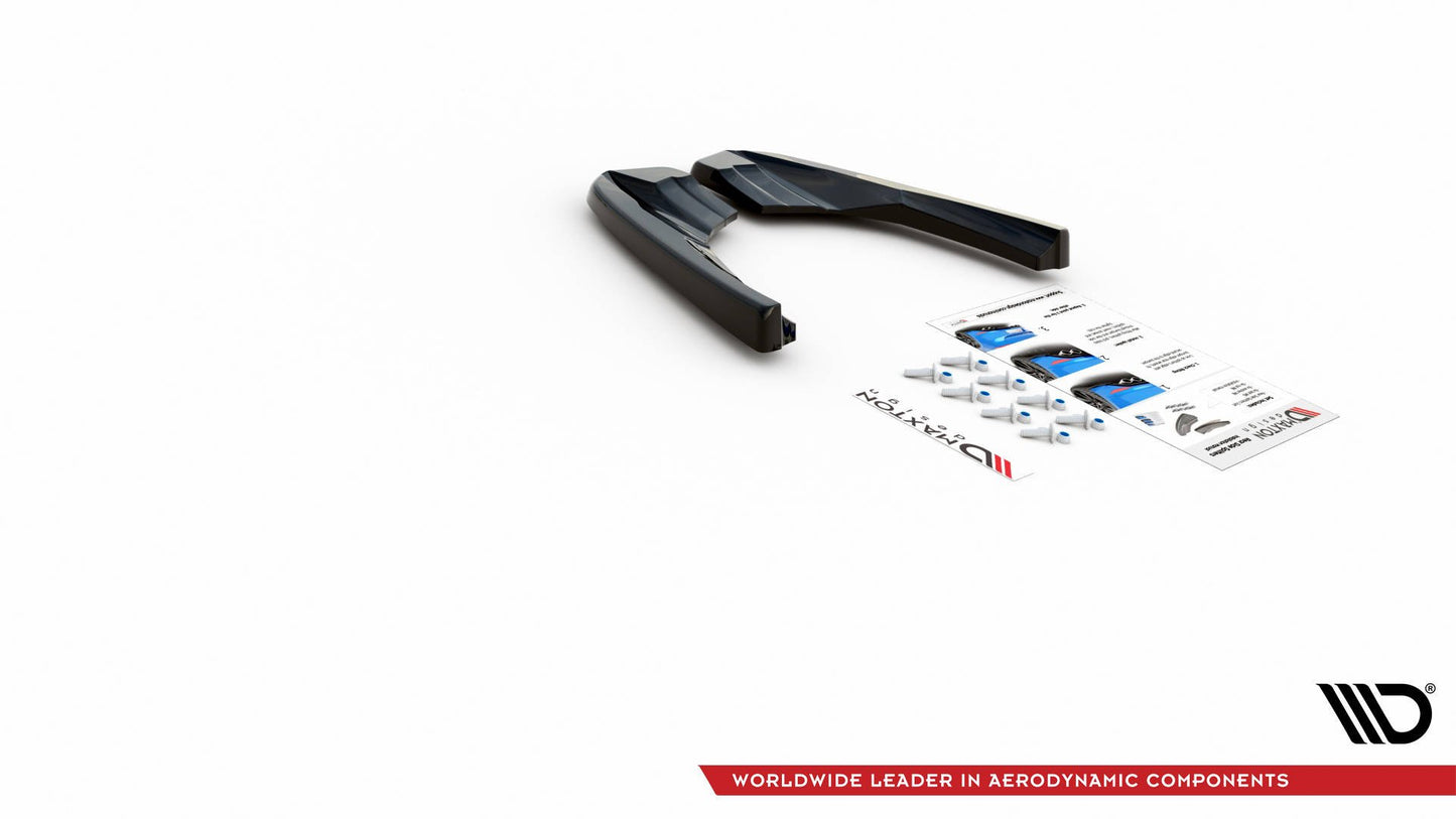 Heck Ansatz Flaps Diffusor V.2 für Audi RS3 8V Sportback Facelift schwarz matt