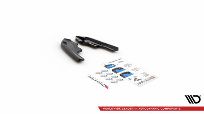 Heck Ansatz Flaps Diffusor V.4 für Volkswagen Golf R Mk8 schwarz matt