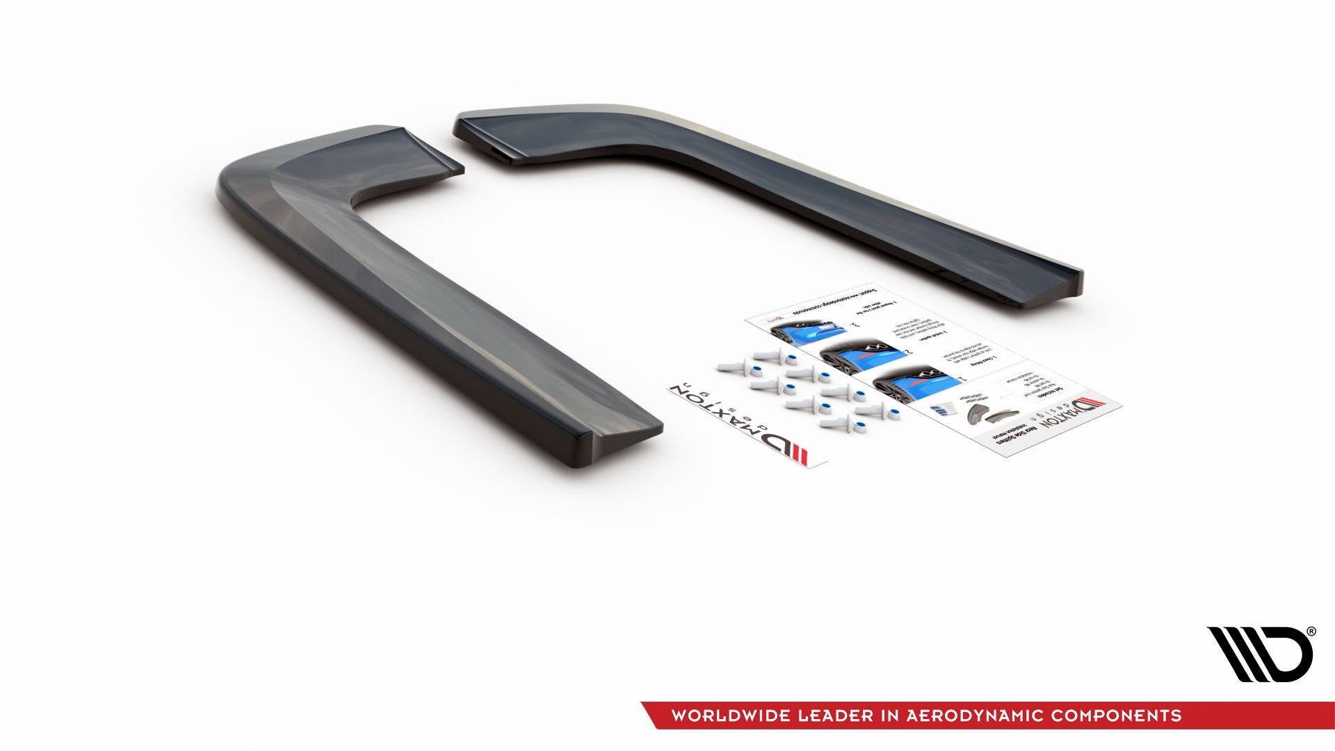 Heck Ansatz Flaps Diffusor V.1 für Mercedes-Benz V-Klasse AMG-Line W447 Facelift schwarz matt