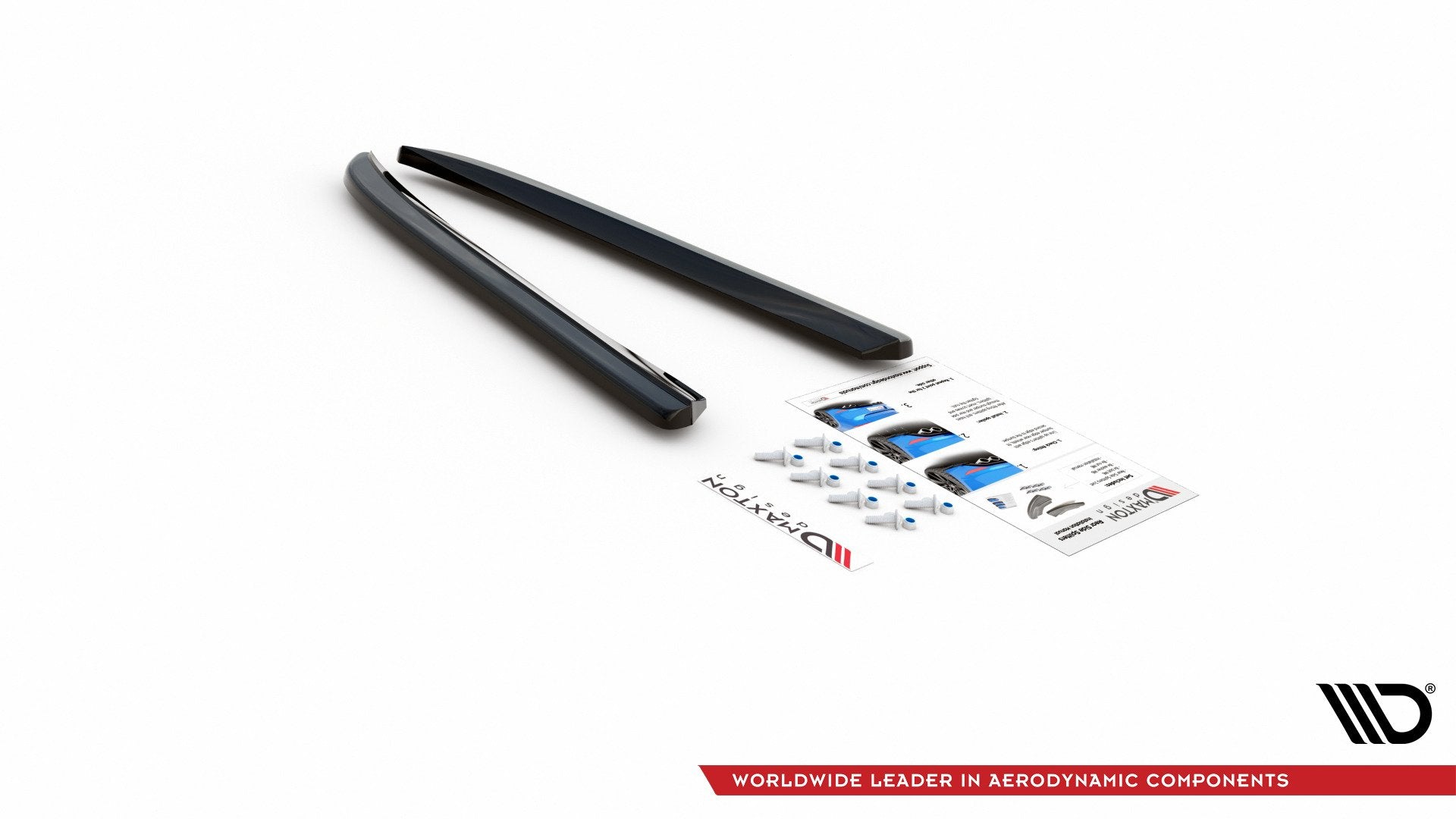 Heck Ansatz Flaps Diffusor für Jaguar XJ X351 schwarz matt