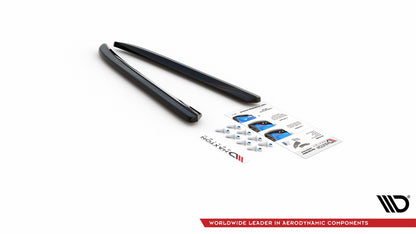 Heck Ansatz Flaps Diffusor für Jaguar XJ X351 Carbon Look