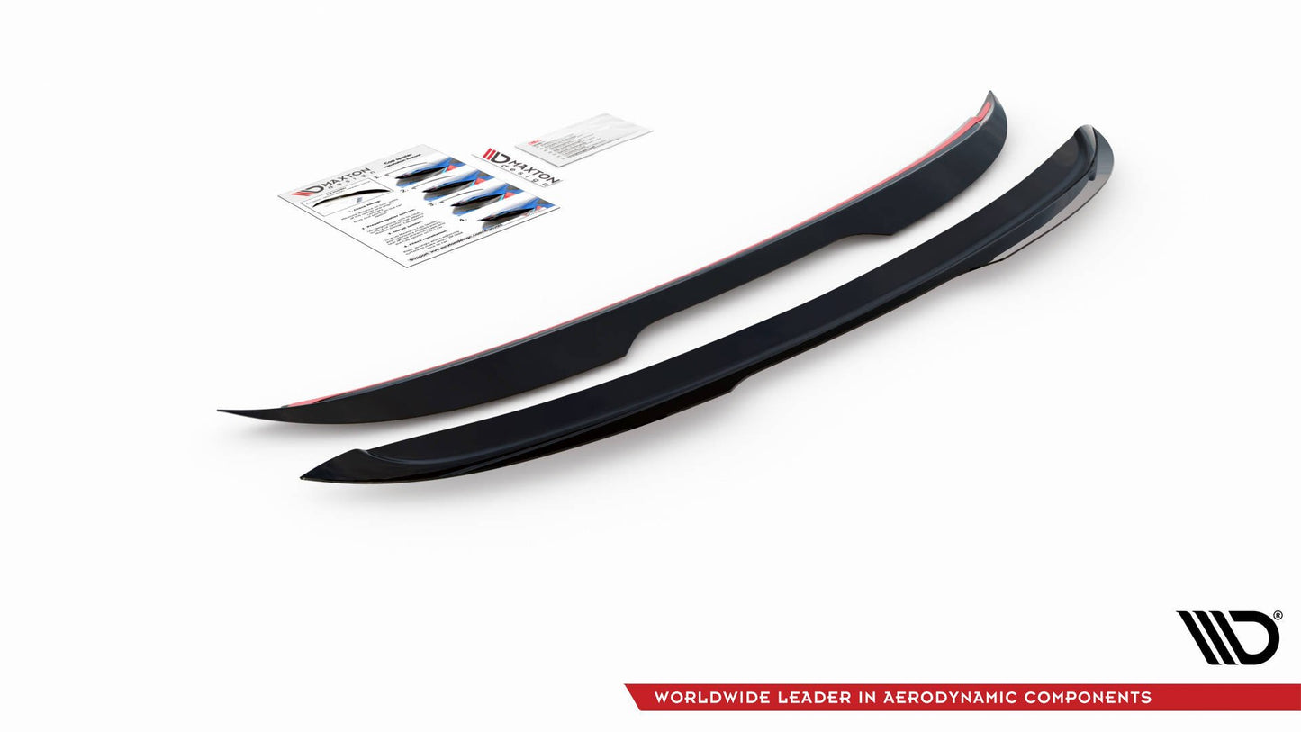 Spoiler CAP für Peugeot 308 GT Mk2 Facelift schwarz matt