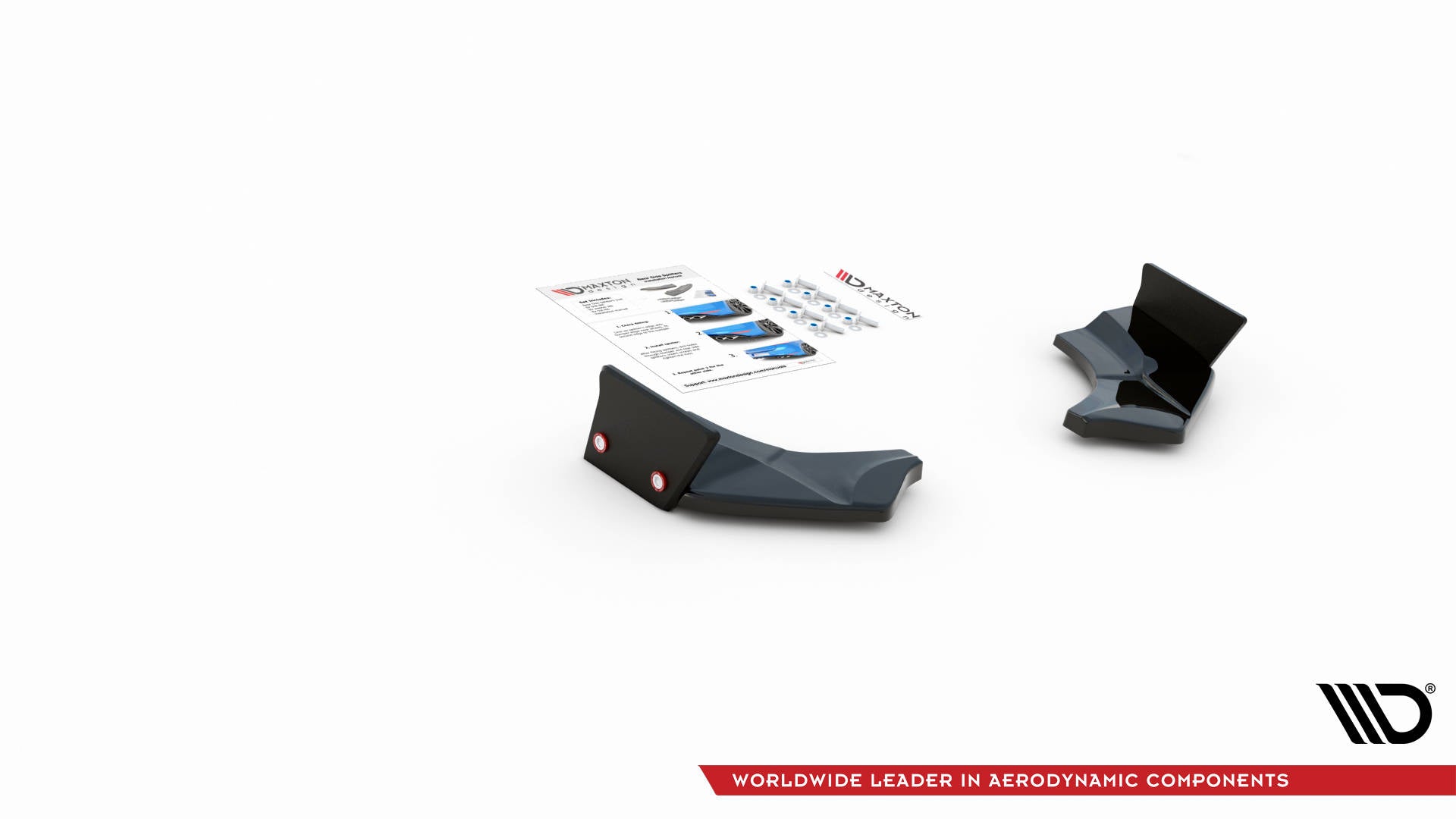 Heck Ansatz Flaps Diffusor +Flaps für V.4 Ford Fiesta ST Mk8