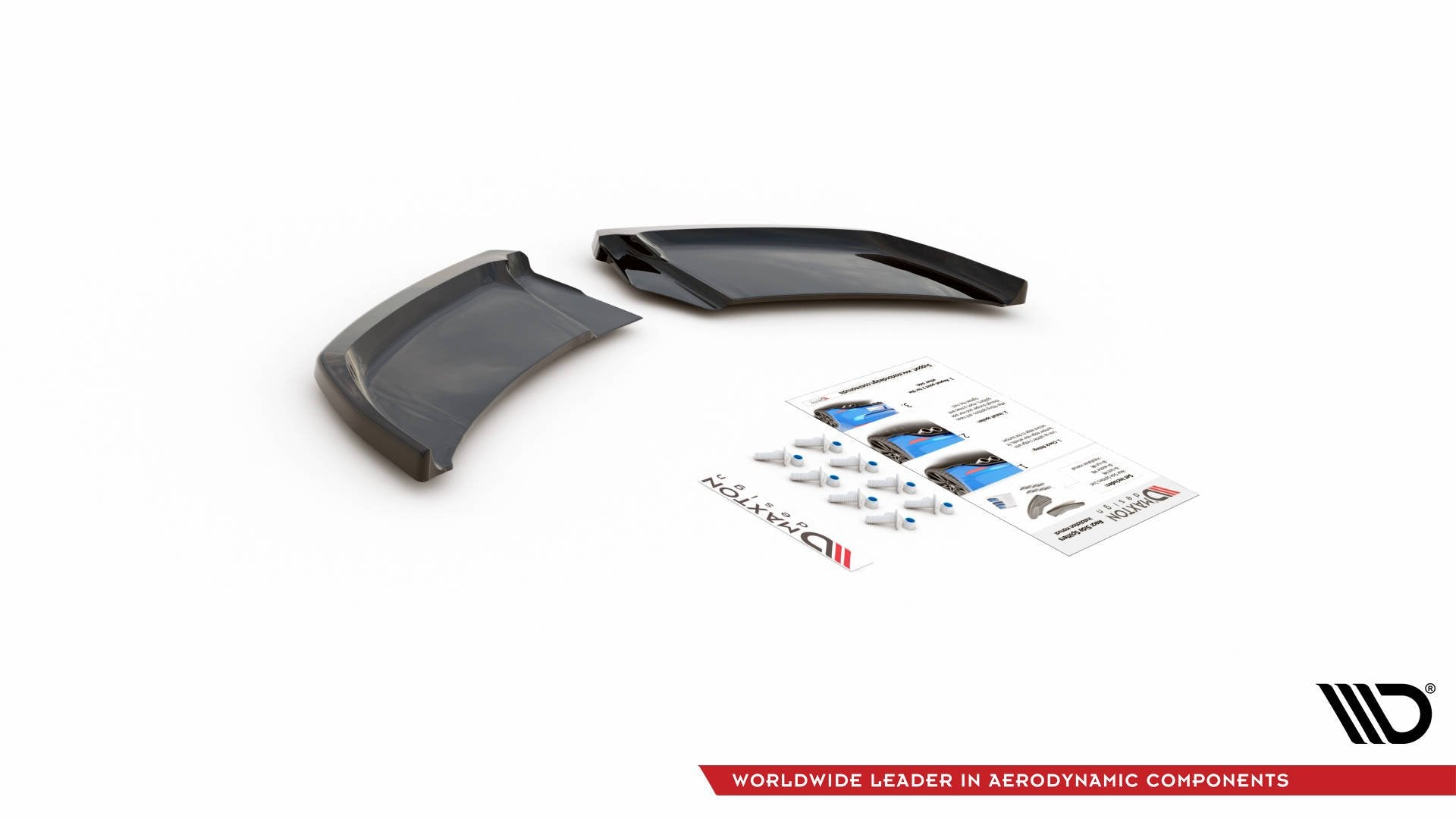 Heck Ansatz Flaps Diffusor für Audi A1 S-Line GB Carbon Look