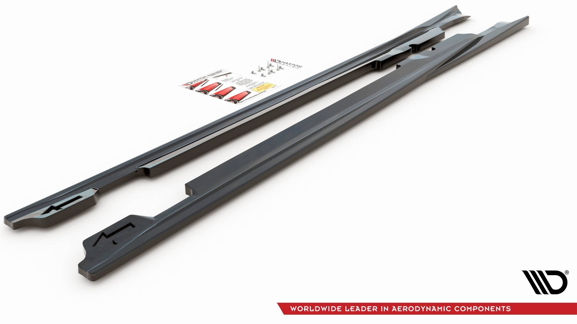 Seitenschweller Ansatz für V.1 für Porsche Panamera Turbo 970 Facelift schwarz matt