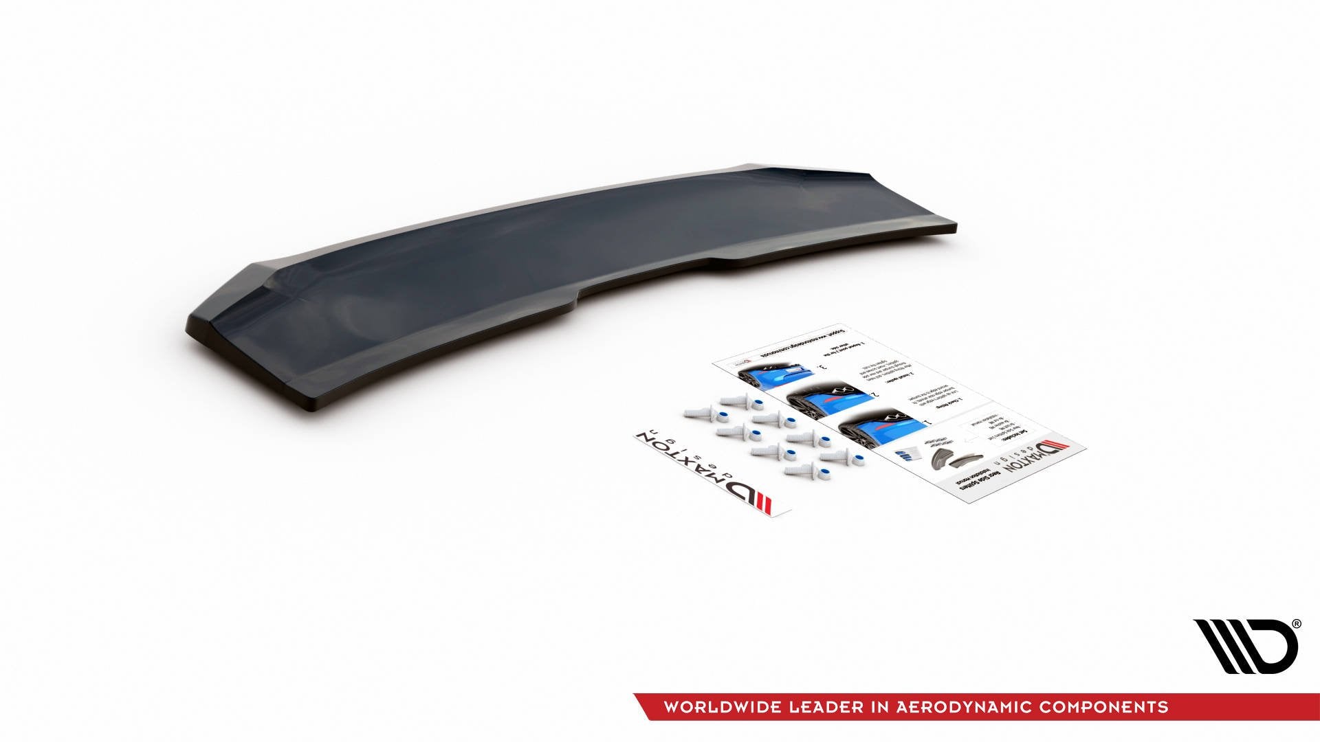 Mittlerer Diffusor Heck Ansatz für Audi RS5 F5 Facelift schwarz matt