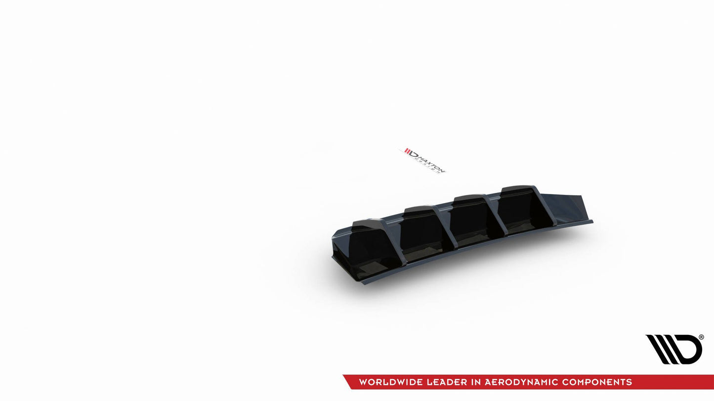 Diffusor Heck Ansatz für Seat Leon FR ST Mk4 schwarz Hochglanz