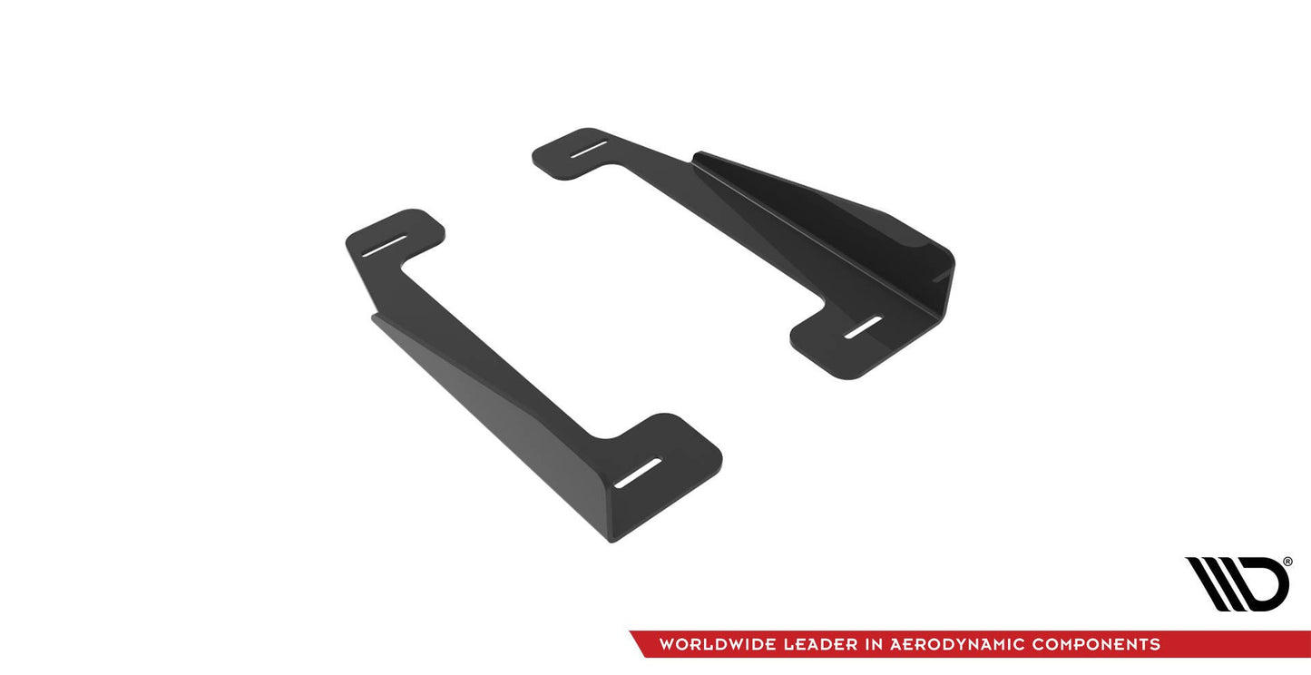 Side Flaps Volkswagen Golf 7 R / R-Line Facelift schwarz Hochglanz