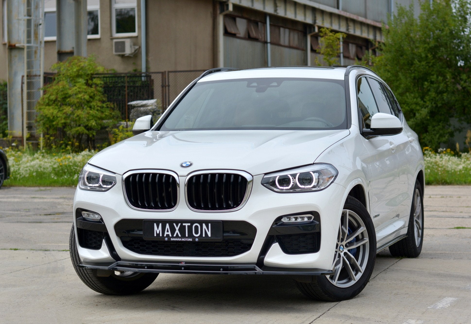 Front Ansatz V.1 für BMW X3 G01 M Paket schwarz matt