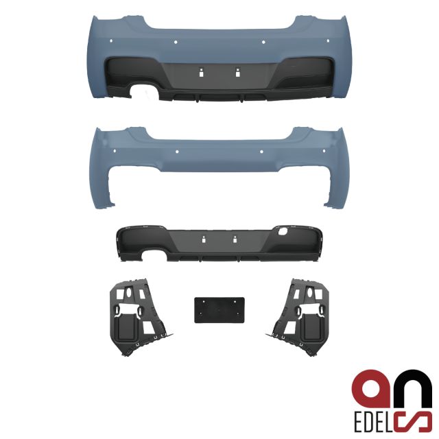 AN Sport-Performance Stoßstange Hinten+2 Rohr Diffusor für M-Paket passend für BMW 1er F20 F21  Bj.11-15