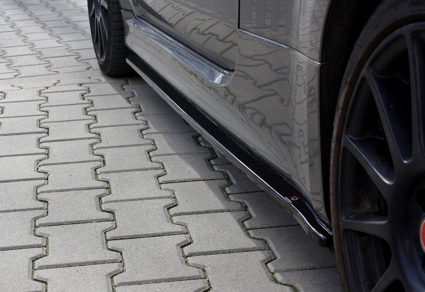 Seitenschweller Ansatz für FIAT 500 ABARTH MK1 FACELIFT Carbon Look