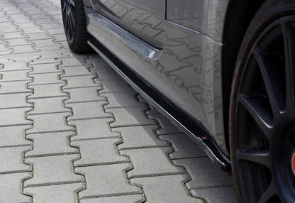 Seitenschweller Ansatz für FIAT 500 ABARTH MK1 FACELIFT Carbon Look