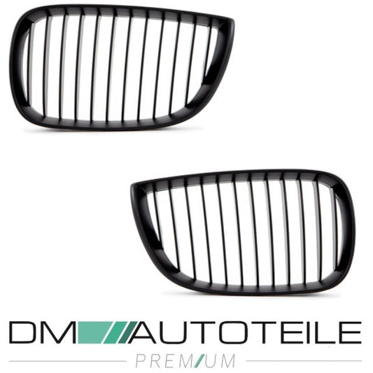 Set Performance Kühlergrill Schwarz Matt passend für BMW 1er E87 E81 Bj 04-07