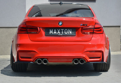 Heck Ansatz Flaps Diffusor V.1 für BMW M3 F80 schwarz Hochglanz