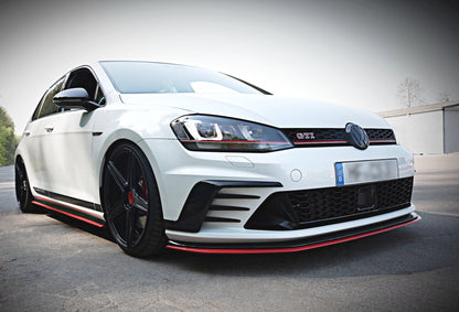 Front Ansatz für VW GOLF Mk7 GTI CLUBSPORT schwarz Hochglanz