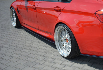 Seitenschweller Ansatz für V.1 für BMW M3 F80 schwarz matt